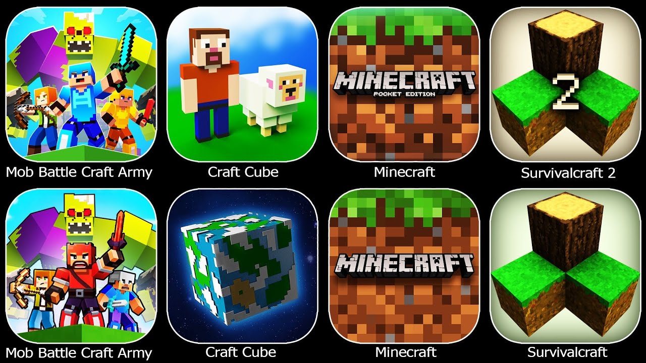 Survivalcraft,Minecraft,Craft Cube,Mob Battle Craft Army