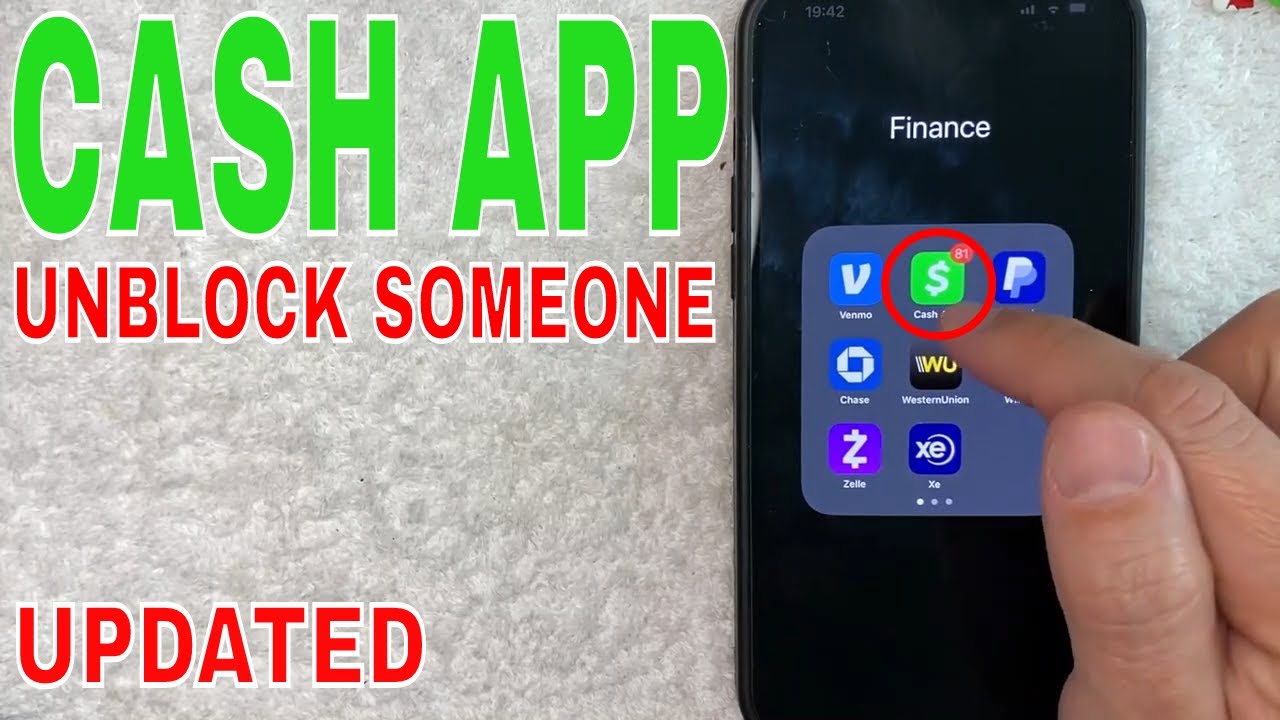 How to unblock someone on the cash app on iPhone