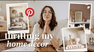 Thrifting My Pinterest Home Decor \/\/ THE BEST THRIFT HAUL I'VE EVER DONE