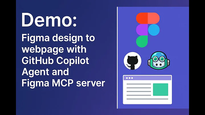 Demo: Figma design to webpage with GitHub Copilot Agent and Figma MCP server