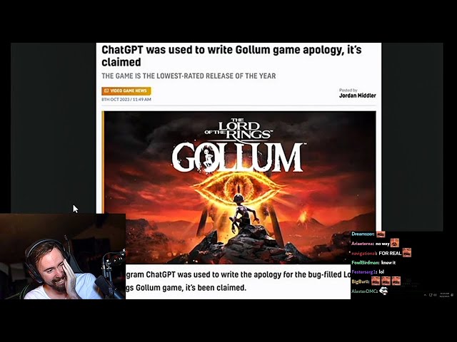 50 f*cking dollars?- Asmongold slams The Lord of the Rings: Gollum for its  cost after watching gameplay