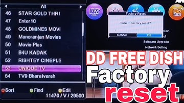 dd free dish Mpeg4 Set top box ko factory reset kaise | RaviKumarBoht