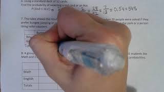 U7L2 - Two Way Frequency Tables and the Addition Rule