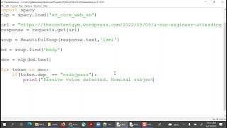 [2] Detect Passive Voice - Complete The Program screenshot 5