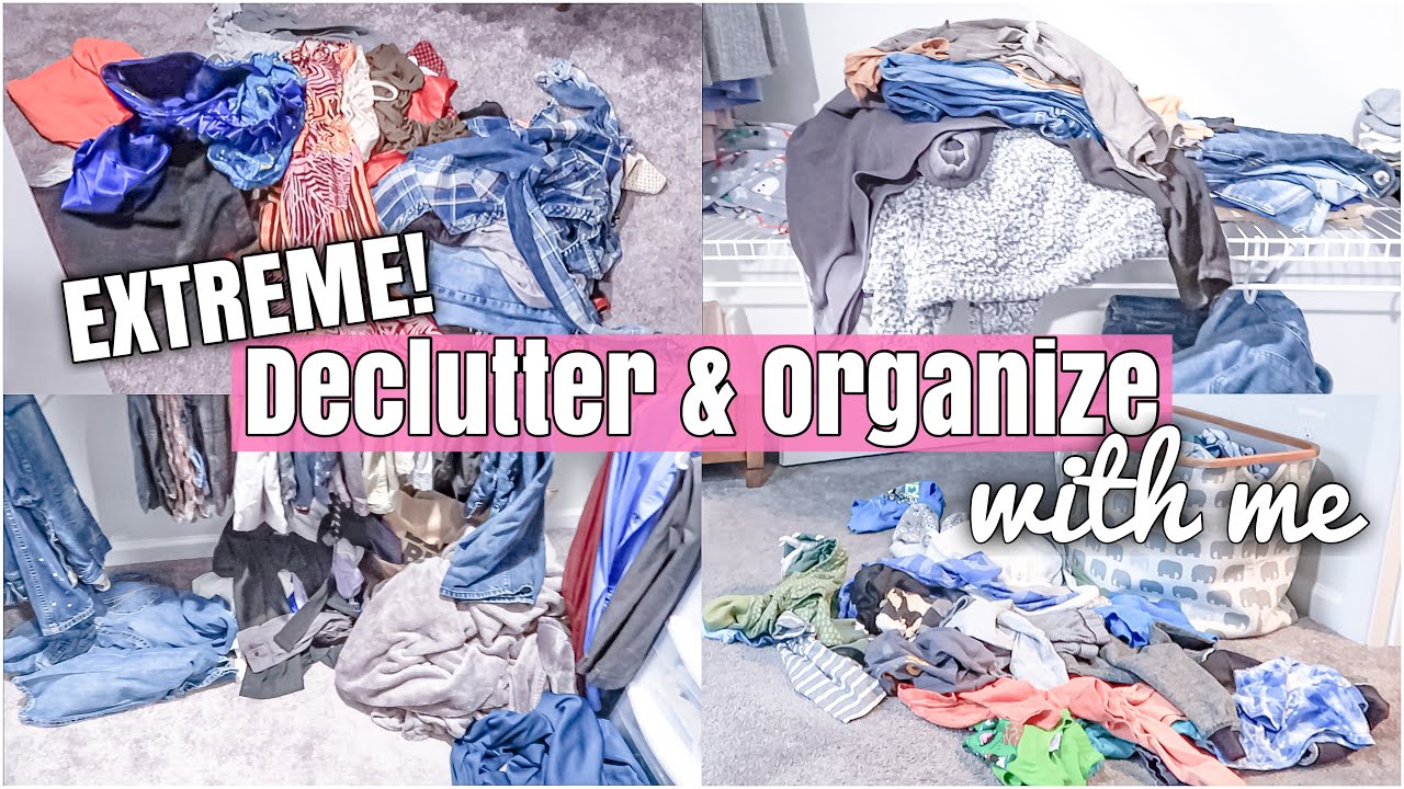 EXTREME DECLUTTER AND ORGANIZE WITH ME | MESSY HOUSE TRANSFORMATION ...