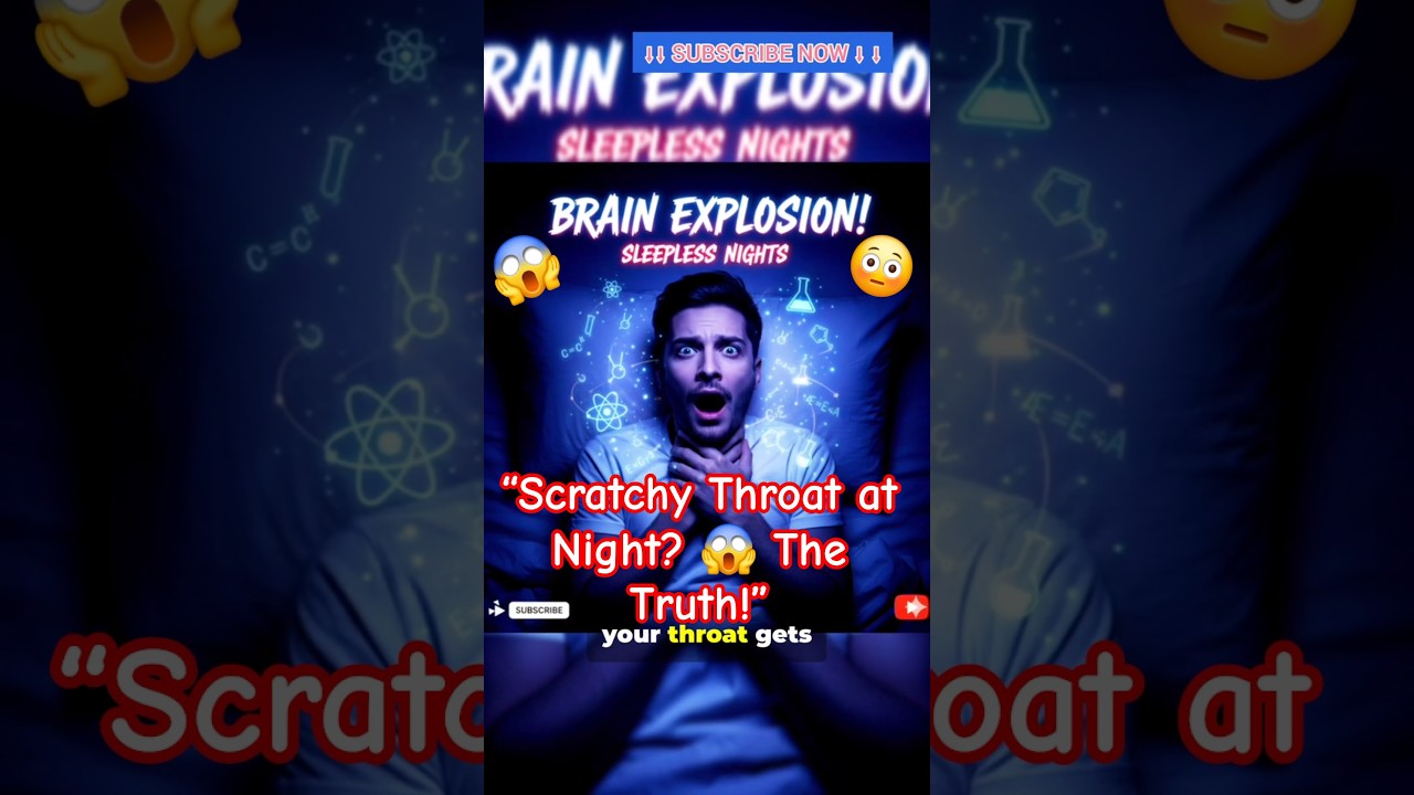 “Why Your Throat Gets Scratchy at Night 😱 | 30-Sec Science Explained!” 