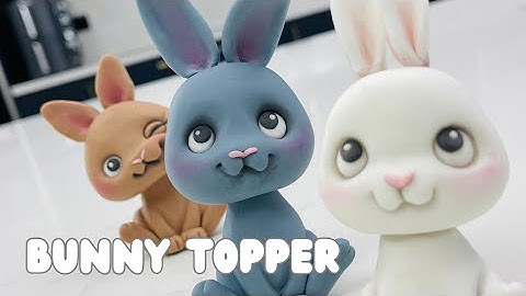 How to make a cute rabbit cake topper