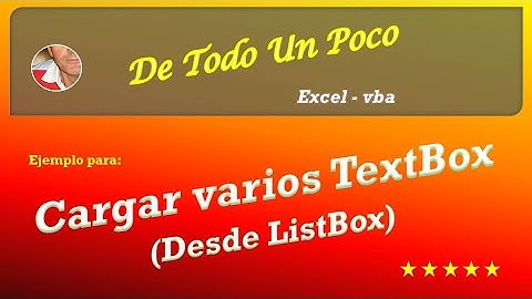Cargar varios textbox con doble clic en listbox.