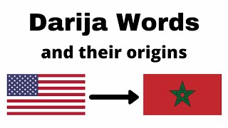 🇺🇸👉🇲🇦LEARN MOROCCAN ARABIC: DARIJA WORDS AND THEIR ORIGINS