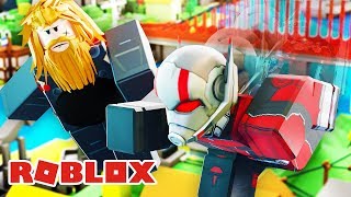 Супергерои ЧЕЛОВЕК МУРАВЕЙ И ТОЛСТЫЙ ТОР симулятор героя ROBLOX роблокс герои Володя и Железный Человек