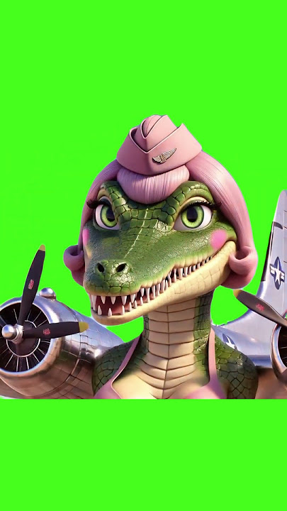 Crocodilita Bombardilita Italian Brainrot - Green Screen #shorts #greenscreen #meme #brainrot