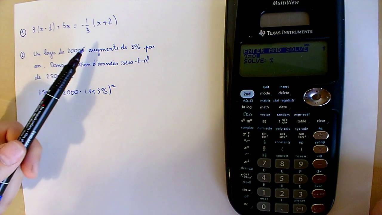 calculatrice ti-30xb multiview