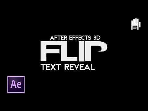 Flipping Text Reveal After Effects Tutorial