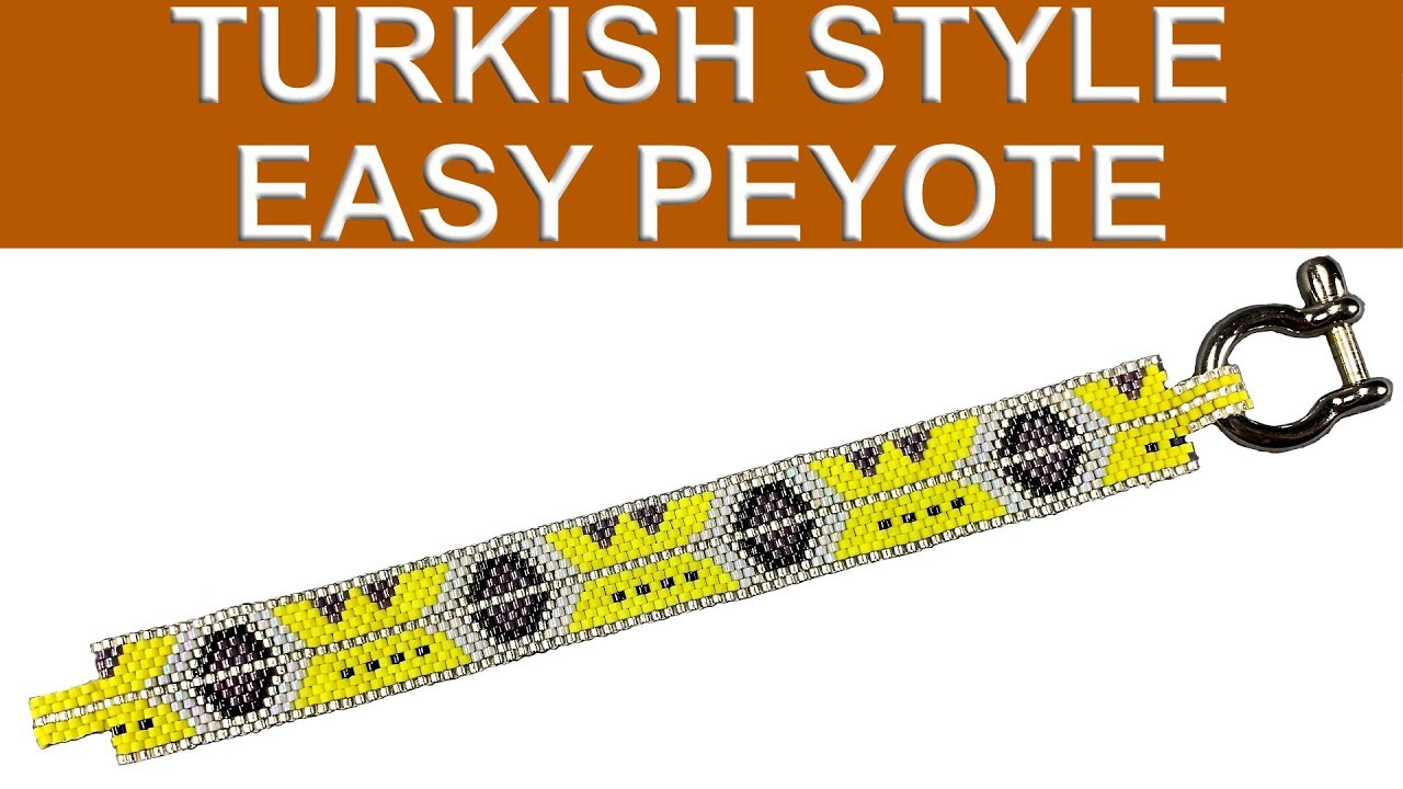 Легкий пейот в турецком стиле, курс дизайна ювелирных изделий Nazo