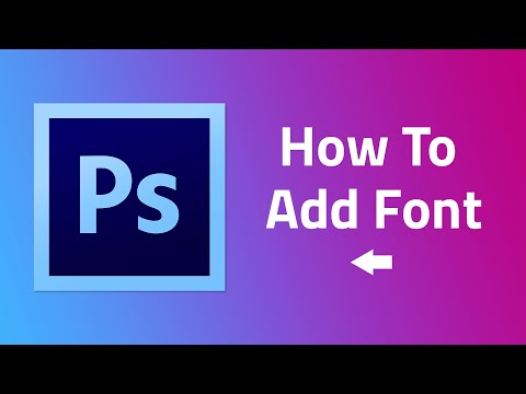 how to add fonts to photoshop