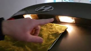 تغيير لمبة اللوحة هيونداي HOW TO REPLACE TAG LIGHT BULB ON HYUNDAI
