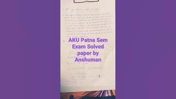 AKU solved paper based on Diesel engine of IC ENGINE by Anshuman kumar
