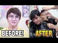 Michael Reeves gets a haircut by Lilypichu...