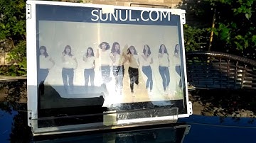 compare the transflective LCD and sunlight readable lcd