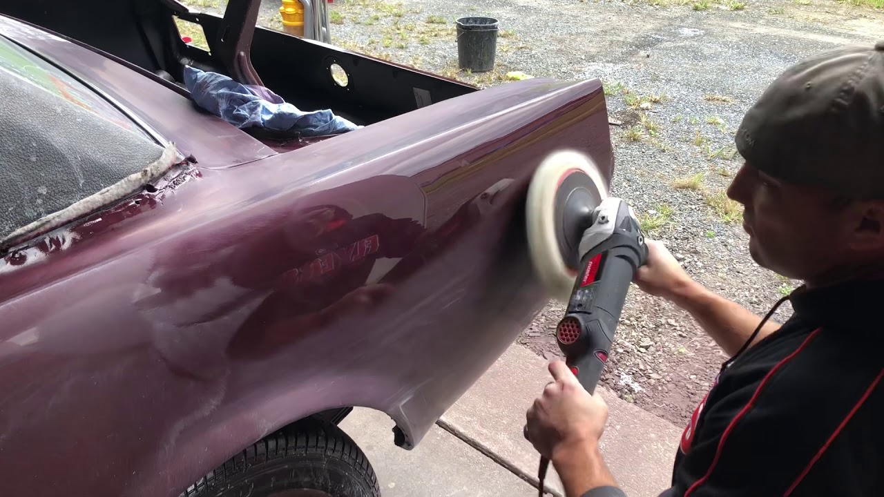 Harbor freight buffer on 66 mustang oh NO!!! YouTube
