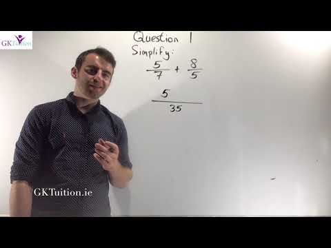 Video tutorial thumbnail — LCOL Algebra 6: Fractions 1 (LCHL Maths)