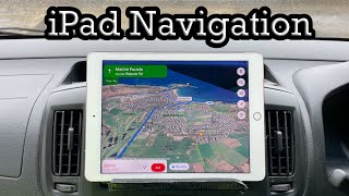Using an iPad for navigation in an NV200 campervan.