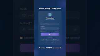 Animated Login Page with a Flying Button | HTML CSS JS!