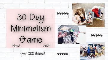 30 Day Minimalism Game | Family Minimalism | Declutter