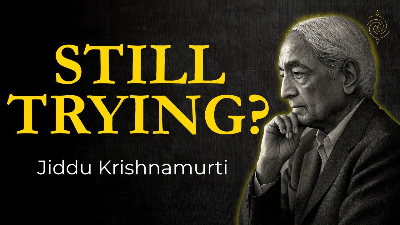 You Can't Fix Yourself | Krishnamurti