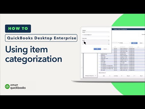How to use item categorization in QuickBooks Desktop Enterprise