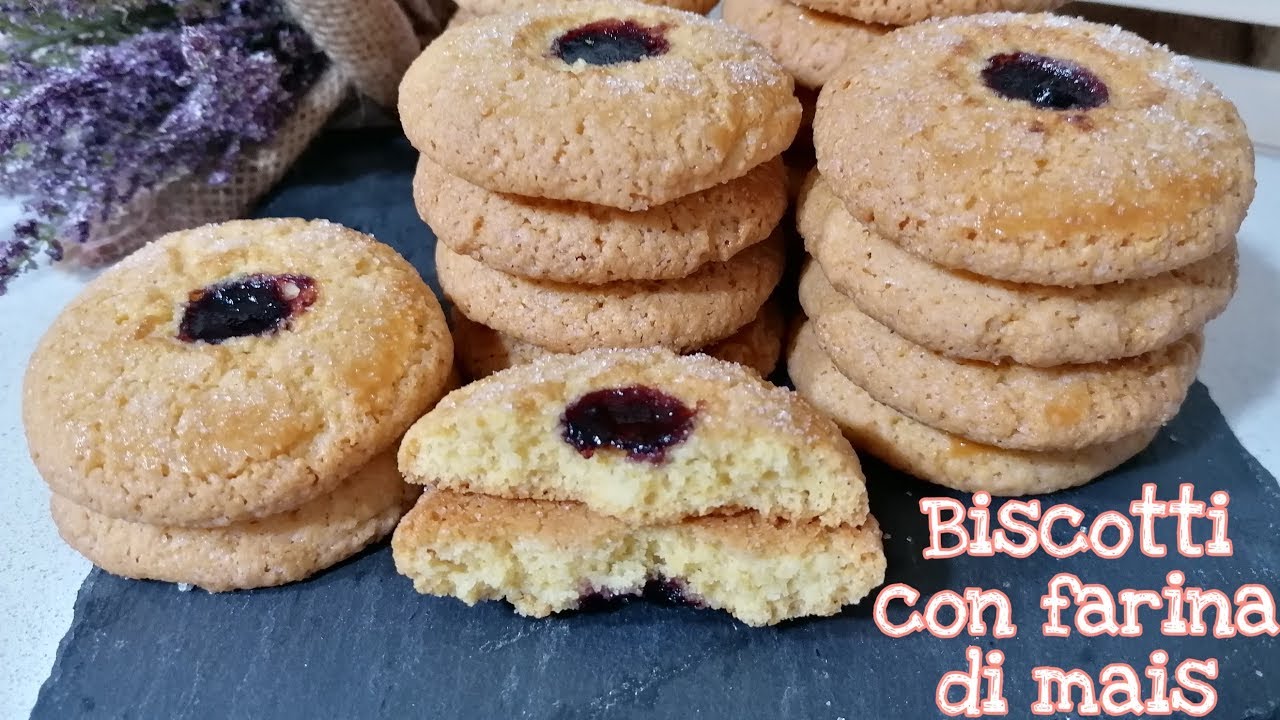 Biscotti Con Farina Di Mais Ricetta Facilissima Youtube