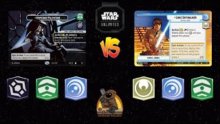 Palpatine Vigilance vs Luke Command | Star Wars Unlimited Premier Gameplay | Bo3