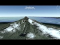 Google earthでみた利尻山