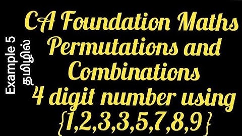 Four digit numbers {1,2, 3,5, 7,8,9}if no digits is repeated,how many are greater than 3000(தமிழில்)