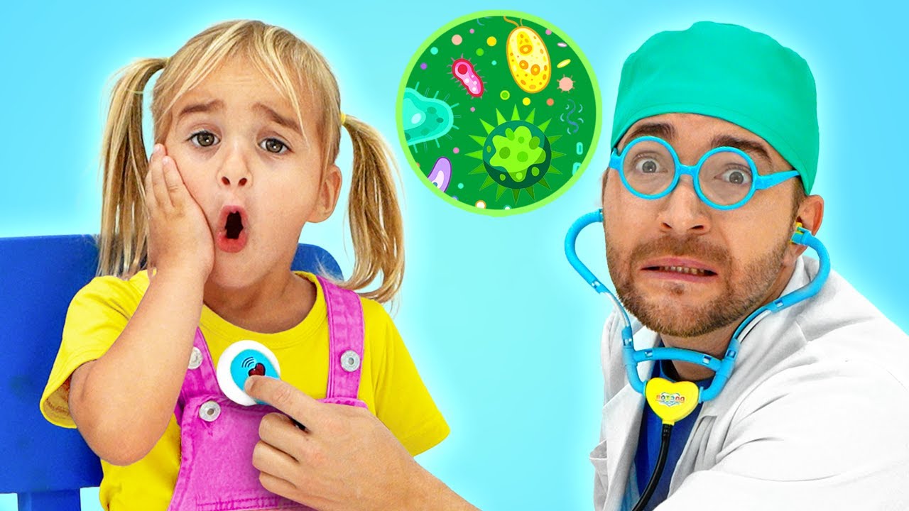 Алиса и Миа – История о том, как правильно мыть руки – Не ешьте грязными руками!