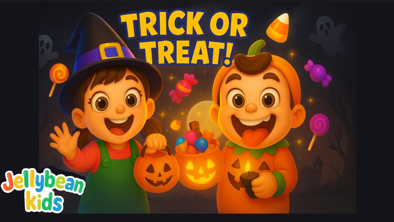 Trick or Treat song🎃 | Halloween Song for Kids | Fun Spooky Sing-Along ...