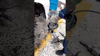 Honda Accord front Wheel shock absorber and strut mount replacement