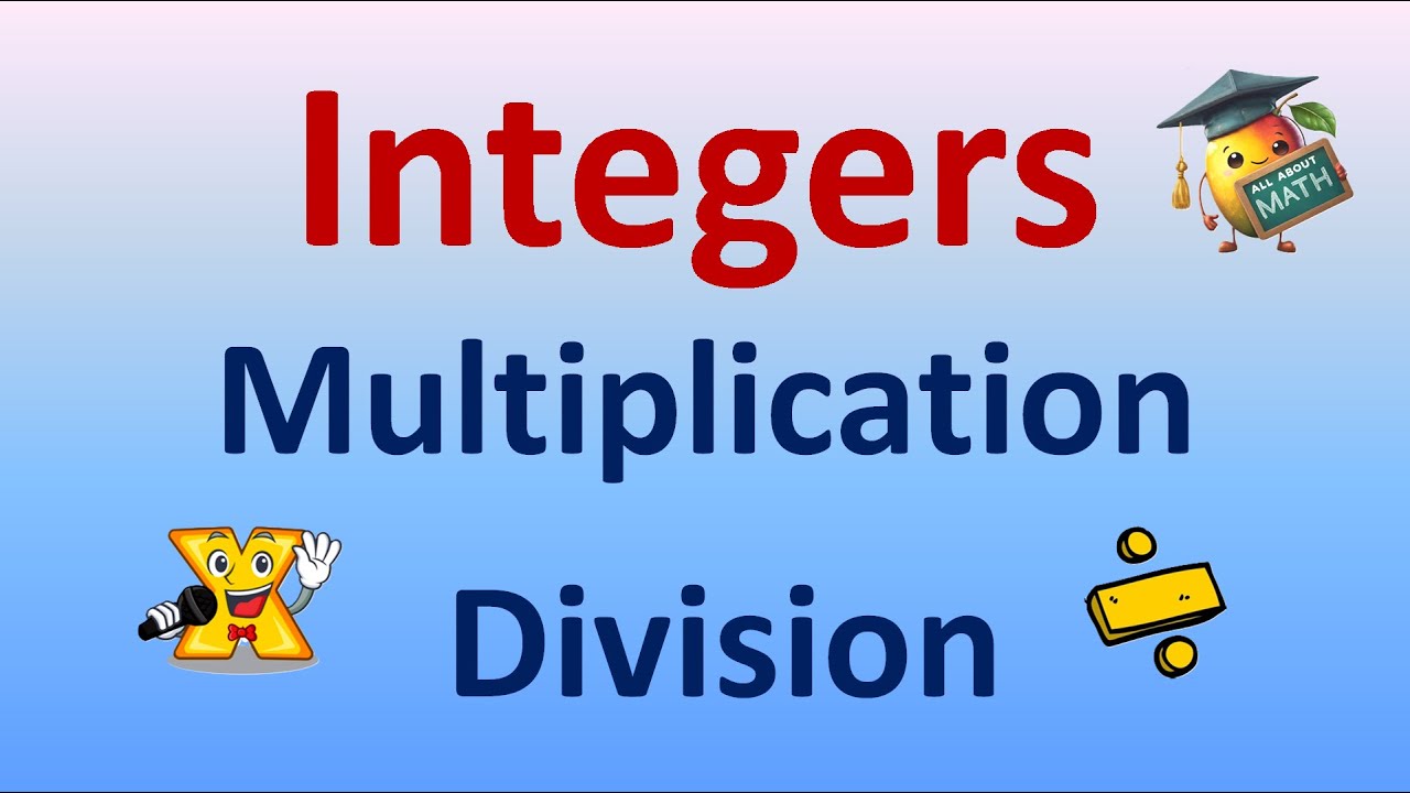 Integers : Multiplication and Division : Easy Rules : Math - YouTube