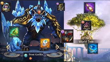 Trials Of Heroes | 80 World Tree | Fusing 10 Star Frost Gorilla