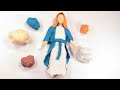 Aprende a hacer la Virgen María con plastilina Fácil