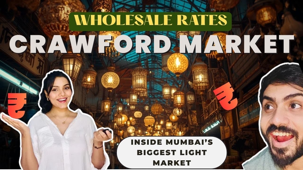 😍 Mumbai's Cheapest Interior Lights Market 💡| Crawford Market Fancy & Decor Lights | Real Prices 😱