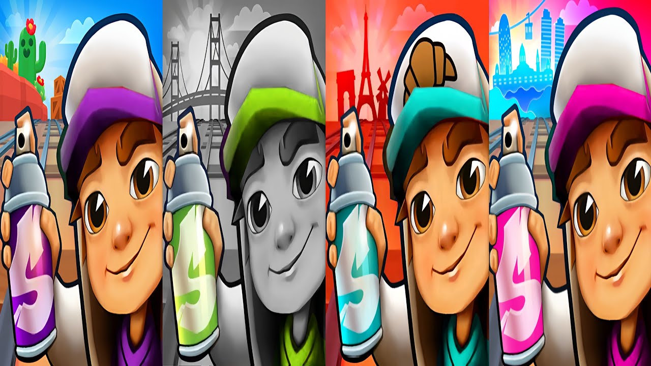 Subway Surfers : Barwl Stars 2025 🆚 San Francisco 2024 🆚 Paris 2021 🆚 Barcelona 2023 