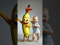 Banana and baby dance 🪩#funny #shorts #dance#entertainment #babyshorts