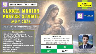 Day 23 | 23rd May 2026 | Global Marian Prayer Summit | Shine Ministry