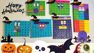 Numberblocks halloween Season 7 Characters 72, 63, 56, 54, 48, 42