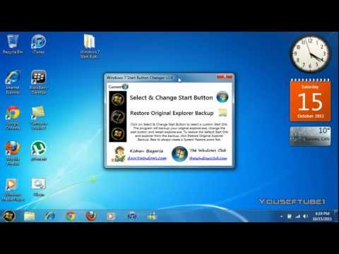 How to Change Windows 7 Start Button Orb