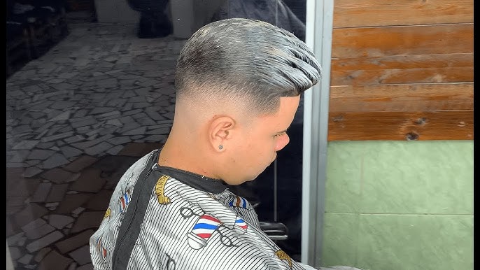 Corte blindado com verde e - Barbearia e perfumaria lima