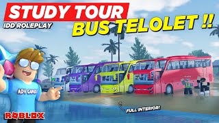OFFROAD DAN STUDY TOUR NAIK BUS TELOLET FULL INTERIOR !! CDID REALISTIS - Roblox Indonesia