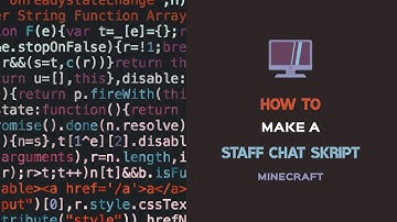 How To Make A Staffchat I Minecraft Skript I Tutorial