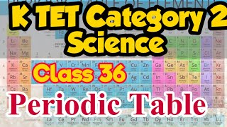 Periodic Table K Tet Category 2 Science